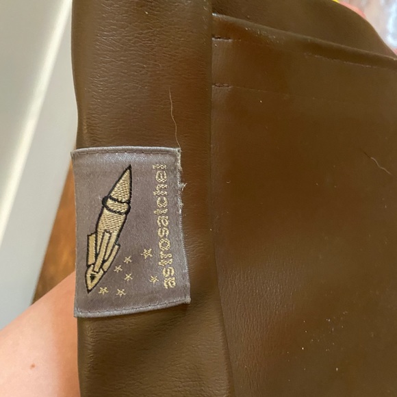 Astrosatchel vinyl and leather messenger bag - Picture 3 of 6